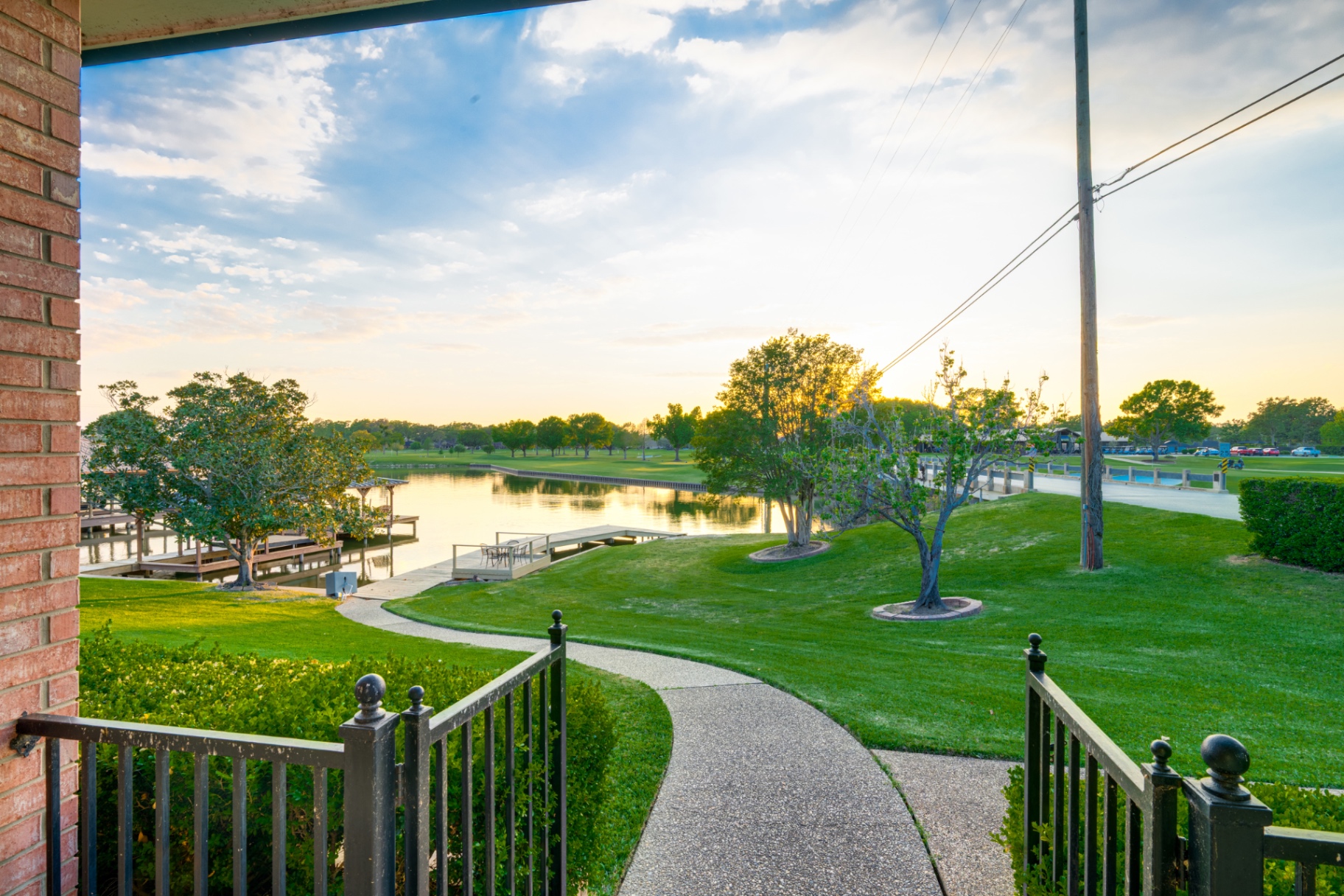 Lake and golf course view from the back porch